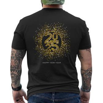 New Year's Eve Party Outfit Decoration New Year Happy New Year 2025 T-Shirt mit Rückendruck - Geschenkecke