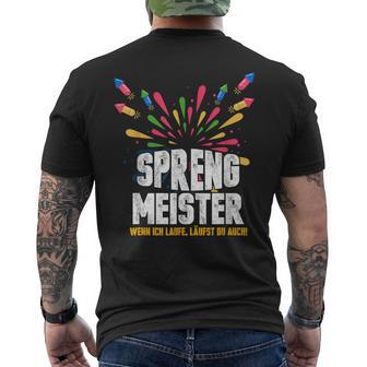 New Year's Eve Pyrotechnik Fireworks New Year Celebration T-Shirt mit Rückendruck - Geschenkecke