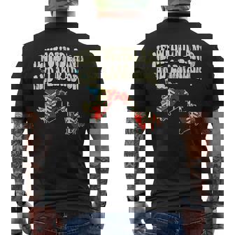 Newfoundland Labrador Vintage Province Rainbow Canada Retro Men's Back Print T-Shirt - Monsterry