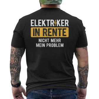 Nicht Mehr Problem Rente Craftsman Electricians T-Shirt mit Rückendruck - Geschenkecke