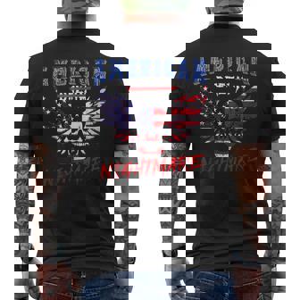 Nightmares Outfits Vintage American Flag Dream Men's T-shirt Back Print | Mazezy