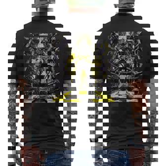 Ninja Mech Cyber Sci-Fi Mech-Warrior Sci-Fi Robot Tank Top Men's Back Print T-Shirt - Monsterry