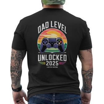 Nivel De Papá Desbloqueado 2025 Gamer Dad Camiseta Hombre Estampado Espalda - Regaloses