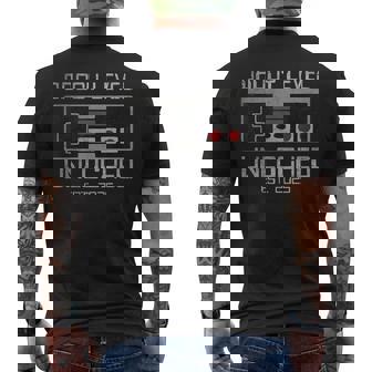Nivel De Papá Desbloqueado 2025 Nivelado Hasta Papá Futuro Jugador Papá Camiseta Hombre Estampado Espalda - Regaloses