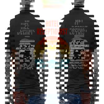 Nivel De Recepcionista Del Hotel Desbloqueado Regalo Del Jugador Para Comenzar Camiseta Hombre Estampado Espalda - Regaloses