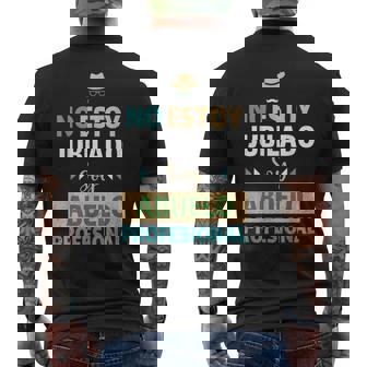 No Estoy Jubilado Soy Abuelo Profesional Día Del Padre Camiseta Hombre Estampado Espalda - Regaloses