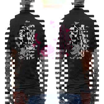 No You Hang Up Ghost Calling Horror Halloween Pink Men's T-shirt Back Print - Monsterry