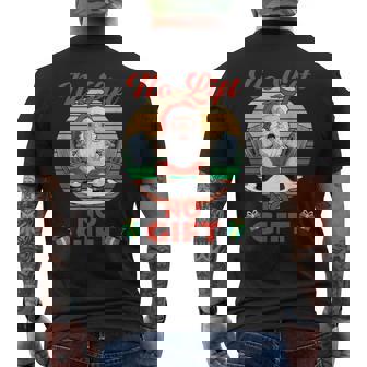 No Lift No Present Santa Claus Workout Fitness Men's Back Print T-Shirt - Monsterry
