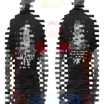 No Manches Wey Mexican Christmas Pajamas Hispanic Xmas Men's Back Print T-Shirt - Monsterry