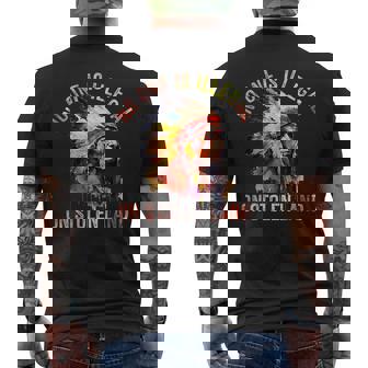 No One- Is Illegal On Stolen Land Support Immigration Men's T-shirt Back Print - Seseable