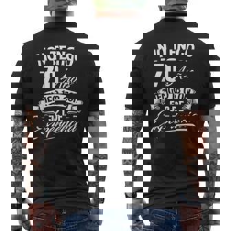 No Tengo 70 Años Tengo 18 Con 52 De Experiencia Cumpleaños Camiseta Hombre Estampado Espalda - Regaloses
