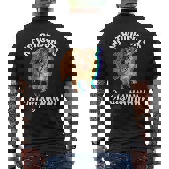 No Thoughts Only Awawa Angry Screaming Hyrax Meme Men's T-shirt Back Print - Seseable