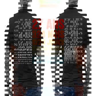 Noces D'acajou Cadeau D'anniversaire 27 Ans De Mariage T-shirt imprimé au dos - Cadeauxyz