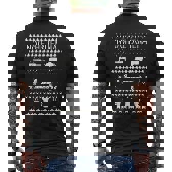 Noche Buena Hispanic Christmas Eve Sweater Look Men's Back Print T-Shirt - Monsterry