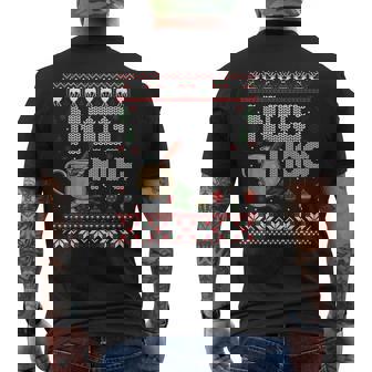 Nog Hog National Eggnog Day Egg Nog Christmas Holiday Men's Back Print T-Shirt - Monsterry