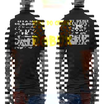 Noob And Professional Gamer Will Do Chores For Robux Boys Men's T-shirt Back Print | Mazezy