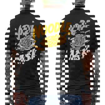 Noodle Master Pasta Party Men's Back Print T-Shirt - Monsterry