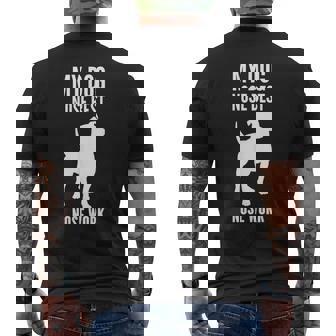 Nose Work Pit Bull My Dog Nose Best NW1 NW2 NW3 Competition Men's Back Print T-Shirt - Monsterry