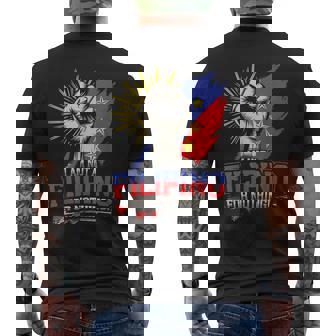 I Am Not A Filipino For Nothing Fight Supporter Du30 Duterte Men's T-shirt Back Print | Mazezy
