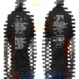 I Am Not a Morning Person Sloth Animal Motifs Gift Sloth Men's Back Print T-Shirt - Monsterry