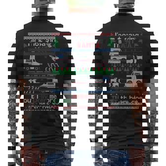 Not Saying I'm Santa But I Deliver More Stuff Than He Does Men's Back Print T-Shirt - Monsterry