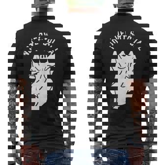Not Very Social Ghost Apparition Tank Top Men's Back Print T-Shirt - Monsterry