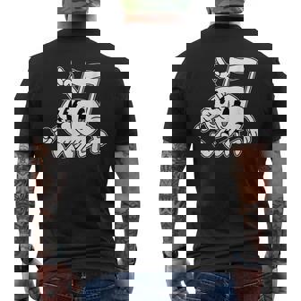 Notas Musicales Felices Camiseta Hombre Estampado Espalda - Regaloses