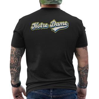 Notre Dame Indiana Vintage Classic Souvenir Men's T-shirt Back Print - Thegiftio UK