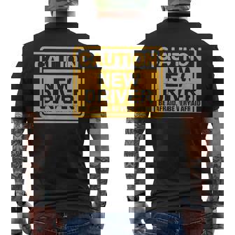 Nuevo Conductor Divertido Precaución Be Afraid Nuevo Conductor Regalo Camiseta Hombre Estampado Espalda - Regaloses