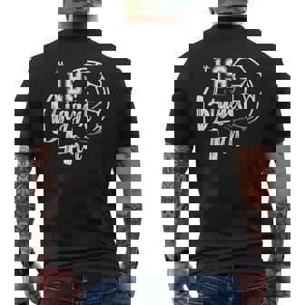Number 19's Biggest Fan Shirt Soccer Player Mom Dad Family Men's Back Print T-Shirt - Monsterry