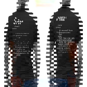 Nuria Definición De Nombre Diccionario Divertido Camiseta Hombre Estampado Espalda - Regaloses