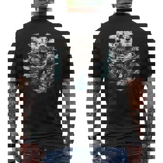 Nutria Amor Nutria Linda Nutria Pareja De Nutrias Camiseta Hombre Estampado Espalda - Regaloses