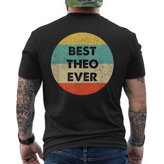 Theo First Name T-Shirt mit Rückendruck - Geschenkecke