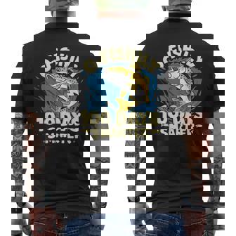 O-Fishily 100 Days Smarter 100 Days Of School Fish & Fishing Men's T-shirt Back Print - Seseable