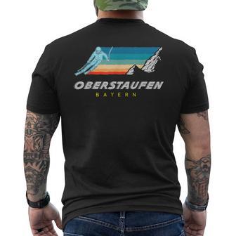 Oberstaufen Bayern Germany Retro 80S Ski T-Shirt mit Rückendruck - Geschenkecke