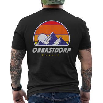 Oberstdorf Bayern Germany Retro 80S Ski Holidays T-Shirt mit Rückendruck - Geschenkecke