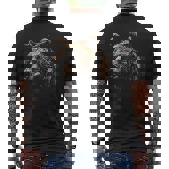 Obra De Arte Amante Del Oso Oso Con Motivo De Animales Camiseta Hombre Estampado Espalda - Regaloses