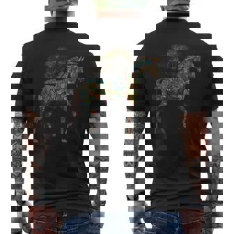 Obra De Arte De Caballo Diseño De Caballo Equitación Animales Caballo Camiseta Hombre Estampado Espalda - Regaloses