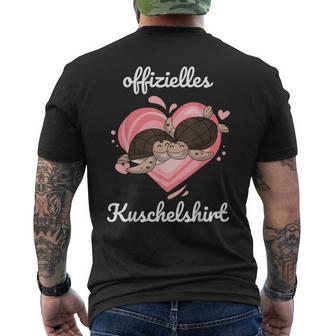 Official Cuddly Turtle Pyjamas Love Partner T-Shirt mit Rückendruck - Geschenkecke