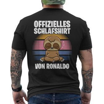 Official Ronaldo Sleep Personalised S T-Shirt mit Rückendruck - Geschenkecke