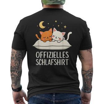 Official Sleep Cat Cat T-Shirt mit Rückendruck - Geschenkecke