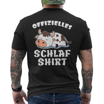 Official Sleep Cow Cows Farmers Children's T-Shirt mit Rückendruck - Geschenkecke