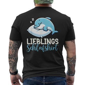 Official Sleep Dolphin Pyjamas Napper T-Shirt mit Rückendruck - Geschenkecke