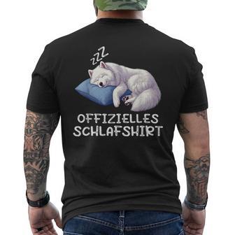 Official Sleep Samoyed Samoyed Samoyed Owner T-Shirt mit Rückendruck - Geschenkecke