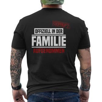 Official Son-In-Law In The Family T-Shirt mit Rückendruck - Geschenkecke