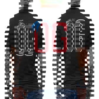 The OG Original Gangster Bandanas Up Old School T-Shirt Men's Back Print T-Shirt - Monsterry