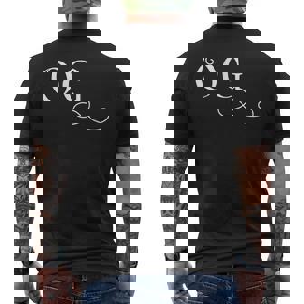 OG The Original Gangster Classy Old-School Hip-Hop Slang Men's Back Print T-Shirt - Monsterry