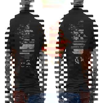 Oh Canada Canada And Usa Map Annex America’S 51St State Men's T-shirt Back Print | Mazezy