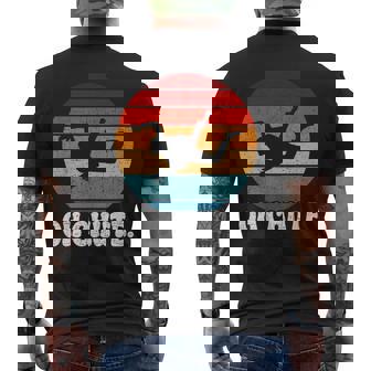 Oh Chute Skydiving Skydive Sky Diving Skydiver Men's Back Print T-Shirt - Monsterry