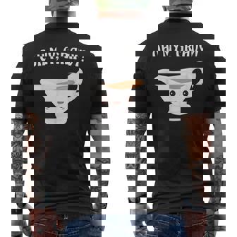 Oh My Gravy OMG Cute Kawaii Thanksgiving Gravy Boat Men's Back Print T-Shirt - Monsterry